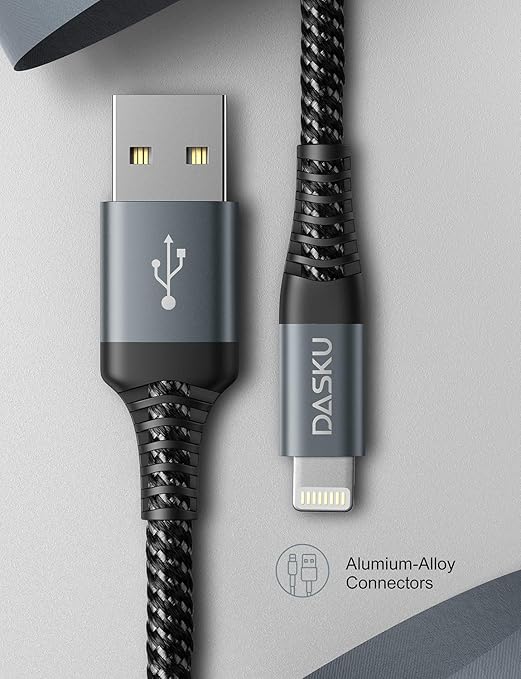 10 Ft iPhone Charger Cord 3Pack Long MFi Certified Lightning Cable 10 Feet Braided USB iPhone Charging Cord with Apple iPhone 14 13 12 11 Pro Max XS XR X 8 7 6 5 Plus iPad
