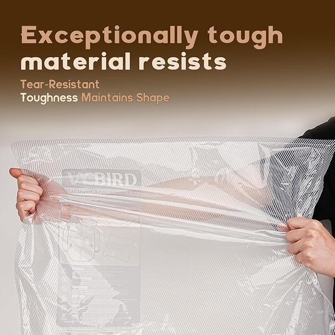 15 Packs Rechargeable Pump Vacuum Bags for Travel Packing, Large Size Vacuum Seal Bags for Luggage and Suitcase Compression, Space Saver for Bedding and Clothing Organization