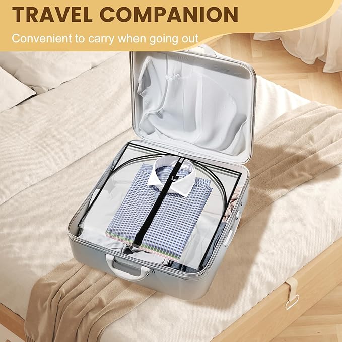 6Pcs Suit Cover Bags Garments Bags Dress Bag Lightweight Firm Plastic Clothes Covers Portable Dust Proof Clothes Protectors Bag All Clear Hanging Clothes Bags for Travels (23.62'' x 47.24'', Black)