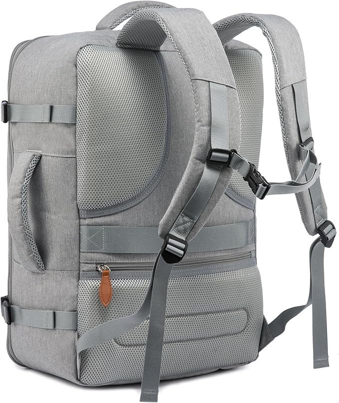 LOVEVOOK Carry on Backpack, 45L Extra Large Travel Backpack for Men & Women Airline Approved, Expandable Large Suitcase Backpacks With 4 Packing Cubes, Aer Travel Pack 3, Water Resistant Weekender Bag