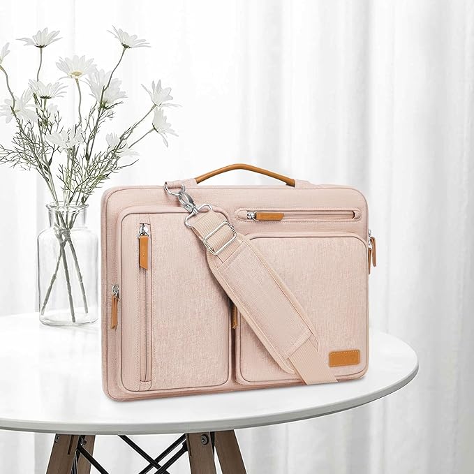 MOSISO 360 Protective Laptop Shoulder Bag,13 inch Computer Bags Compatible with MacBook Air M4 M3 M2 M1 2025-2018/Pro 13 2025-2016,Side Open Messenger Bag with 4 Zipper Pockets, Khaki