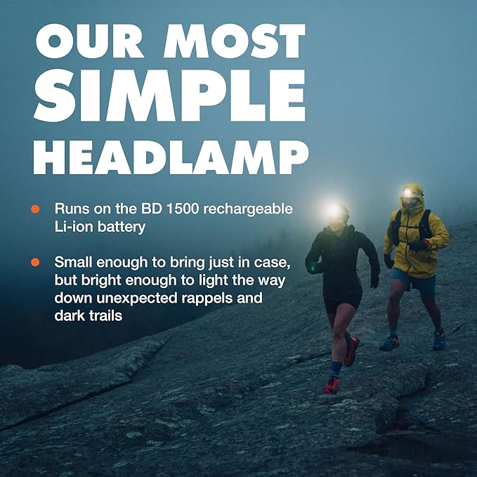 BLACK DIAMOND Astro 300-R Rechargeable Headlamp | 300 Lumens | Micro-USB Charging | Compact, Dimmable Light for Camping & Hiking | Graphite