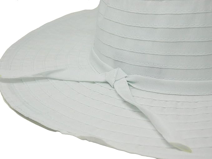 Panama Jack Women's Ribbon Floppy Packable Sun Hat, 4" Big Brim
