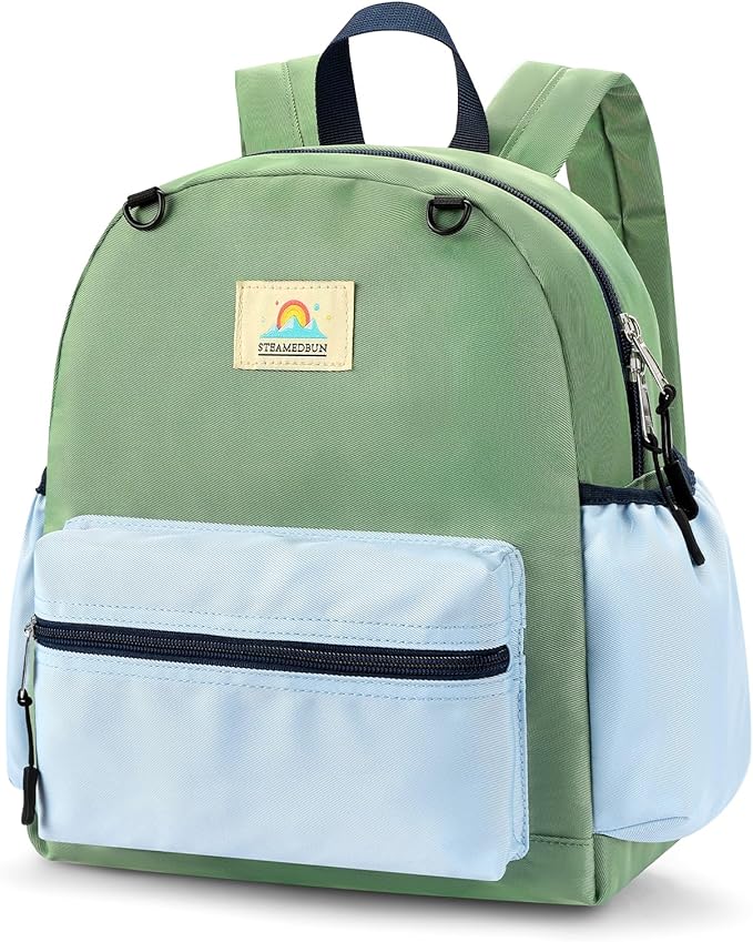 STEAMEDBUN Toddler Backpack for Boys 2-4: Kids Backpack Boys Girls - Preschool Kindergarten Daycare Backpacks - 12 inch