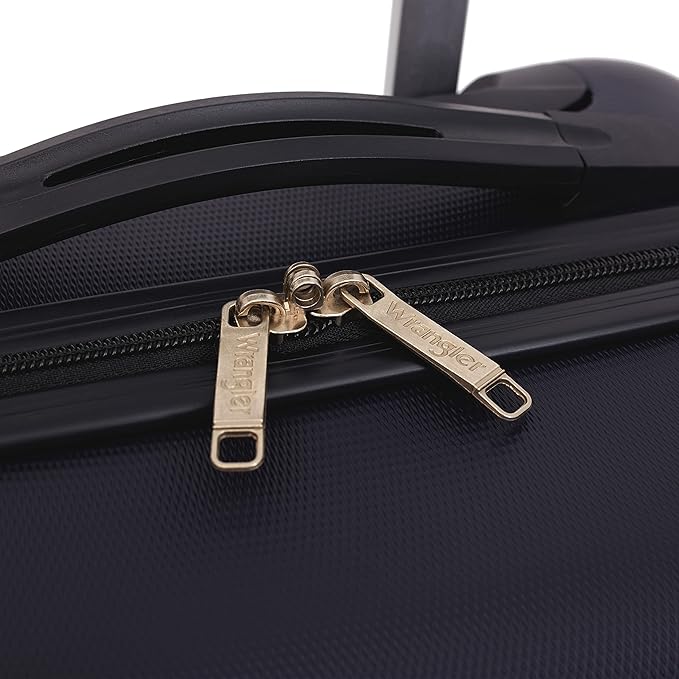 Wrangler 21.5" Spinner Carry-On Luggage, Navy Blue