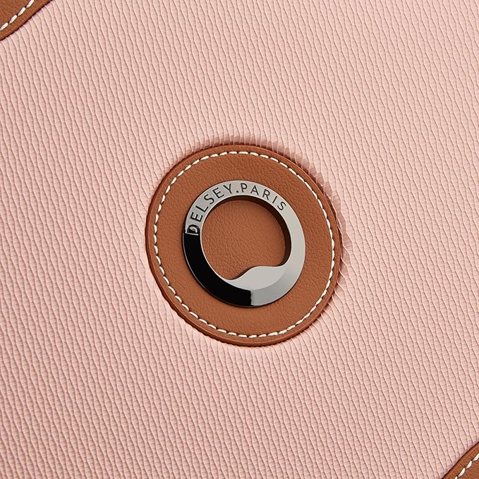 DELSEY PARIS Chatelet Air 2.0 Hardside Luggage with Spinner Wheels, Blush Pink, Checked-Large 28 Inch