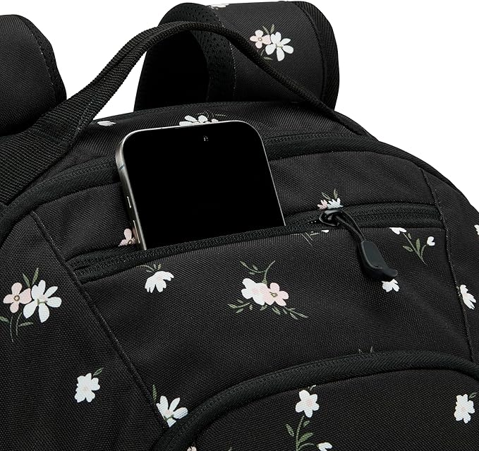 High Sierra Swoop SG Backpack, Travel or Work Laptop Bookbag with Drop Protection Pocket, and Tablet Sleeve, One Size, Floral/Black