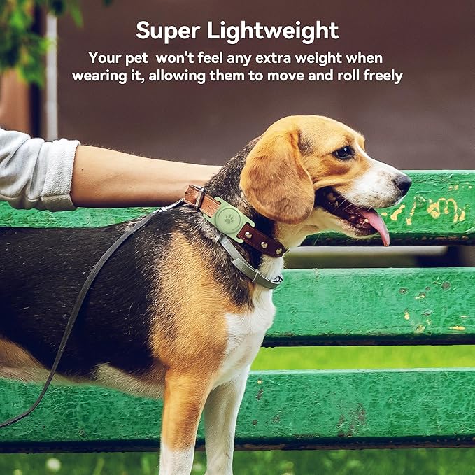 for Airtag Dog Collar Holder 2 Pack,Waterproof Collar Holder for Apple AirTag, Silicone Air Tags Case for Dog Collars