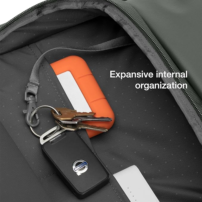 Incase A.R.C. Commuter Backpack 26L – Work and Laptop Bag – Fits up to 16 inch Laptop and MacBook – RFID Pocket, 6 Zippered Compartments, Tablet Sleeve – Everyday and Travel Backpack – Smoked Ivy