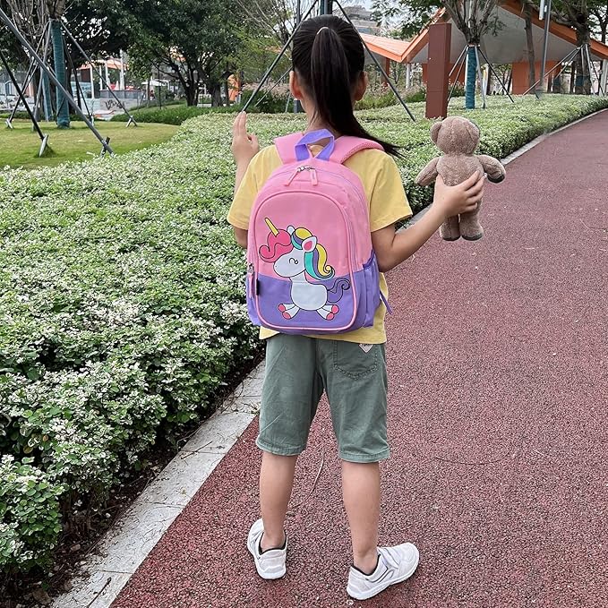 CHERUBIC Toddler Backpack, Kids Travel Backpack, Waterproof Cute Small Preschool Backpack Cartoon Daycare Bag