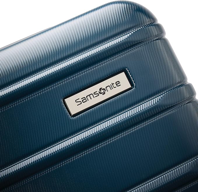 Samsonite Omni 2 International Carry-On Luggage with 360° Spinner Wheels - Scratch Resistant Hardshell - TSA, Airline-Approved - Expandable Polycarbonate Shell for Lightweight Travel - Nova Teal