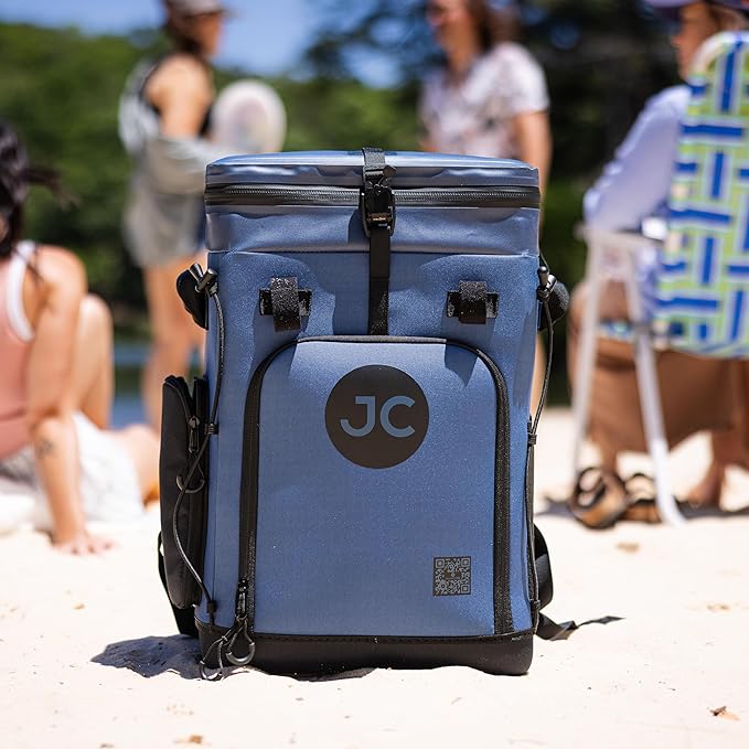 Convertible Cooler Backpack with Dry Storage by JustinCASE | Waterproof Travel Cooler Bag for Drinks, Clothes & Trips