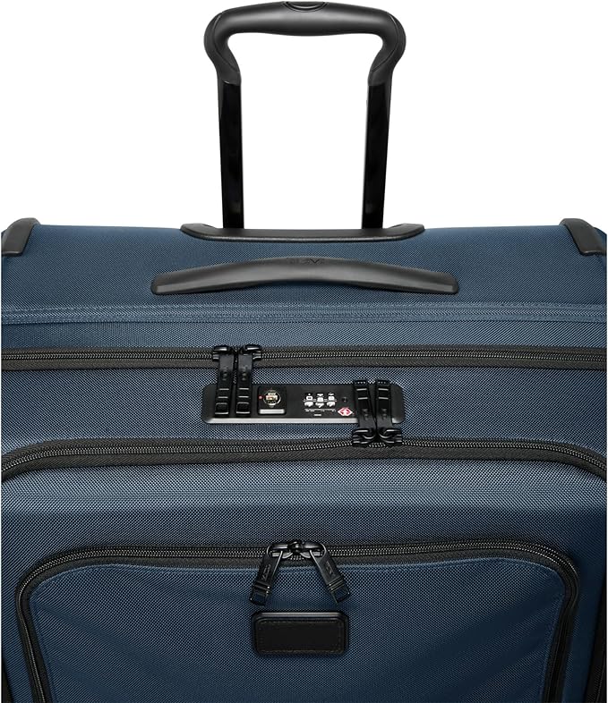 TUMI - Alpha Extended Trip Expandable 4-Wheeled Packing Case - Rolling Suitcase with Removable Garment Sleeve - Secure Luggage - Navy