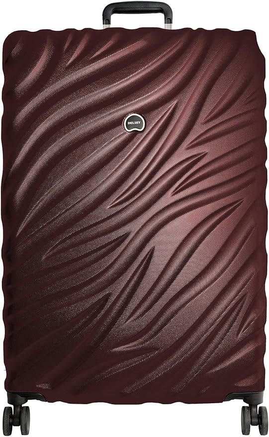DELSEY PARIS Alexis Durable Luggage Set, Expandable & Lightweight 4-Wheel Spinners, Easy Grip handles for Smooth Journeys, TSA-Lock Incorporated, Men and Women, Burgundy, 2-Piece Set (21"/29")