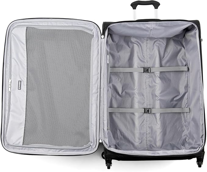 Travelpro Maxlite 5 Softside Expandable Luggage with 4 Spinner Wheels, Lightweight Suitcase, Men and Women, Black, 2-Piece Set (21/29)
