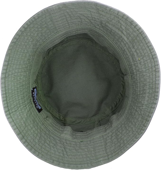 Gelante Solid Color 100% Cotton Bucket Hat for Women and Men Packable Travel Summer Beach Hat