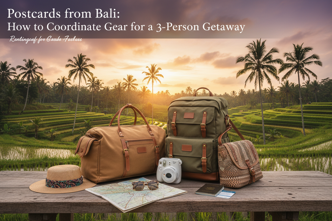 Postcards from Bali: How to Coordinate Gear for a 3-Person Getaway