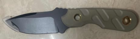 FLISSA Fixed Blade Knife, 7 Inch Full Tang Hunting Knife with G10 Handle Kydex Sheath and Emergency Rope for Tactical, Survival, Camping, Hiking (Brown)