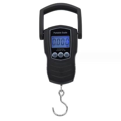 75Kg/165Lb Digital Luggage Scale for Travel, Fishing Weight Scale Unit with 1.5M Measuring Tape, Suitcase Weight Unit Can Switch Kg/Lb/Jin/Oz 4 Units, with Hook, Battery Included