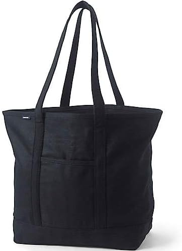 Lands' End Open Top Canvas Tote Bag