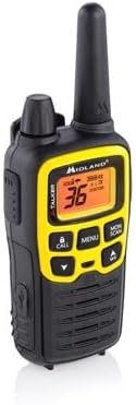 Midland® - T61VP3 X-TALKER - Two-Way Radio - 36 Channel FRS- Long Range Walkie Talkie, 121 Privacy Codes, & NOAA Weather Scan & Alert Black/Yellow, 2-Pack