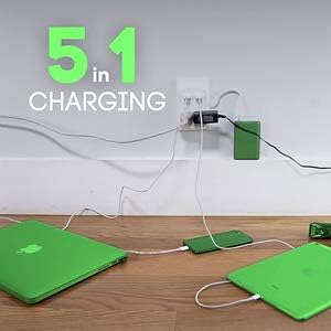 Ceptics International Plug Adapter Kit, World Safest Grounded 13 Adaptor Set Dual USB Ports - Travel Anywhere - Business Use - Perfect for Laptops, Cell Phones, Chargers - Surge Protection
