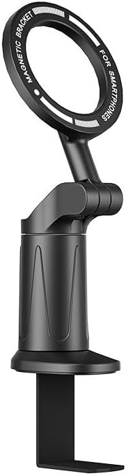 Universal 360° Magnetic Airplane Phone Holder Mount – Strong Clamp, Compatible with iPhone & All Smartphones, Hands-Free Viewing for Travel & Home Use
