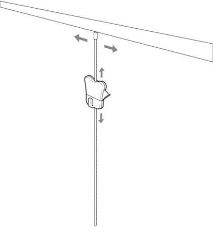 STAS Zipper - Picture Hanging Hooks for Perlon Cords or Steel Cables or Wires (4)