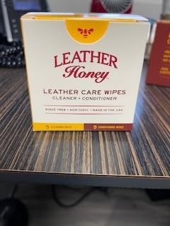 Leather Honey Combo Wipes with 8oz Conditioner