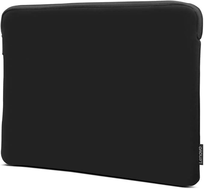 Lenovo Basic Laptop Sleeve 13 Inch Notebook/Tablet Compatible with MacBook Air/Pro Neoprene Material - Soft Fleece Lining - Zippered Top Opening - Black