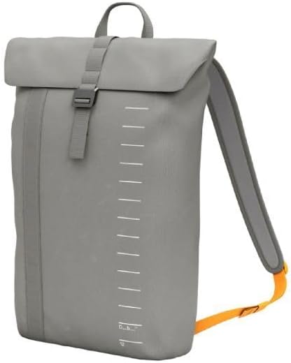 Db Journey Essential Backpack - Lightweight, Durable Rolltop Backpack with Laptop Compartment for Work, and Gym, Travel Backpack with Roller Bag Attachment, 12L - Sand Gray