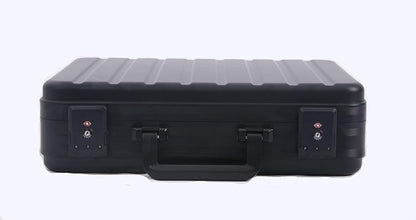 Aluminum Money Briefcase for Cash Metal Case for Men Business Attache Hardside Case Combination TSA Locks with Foam
