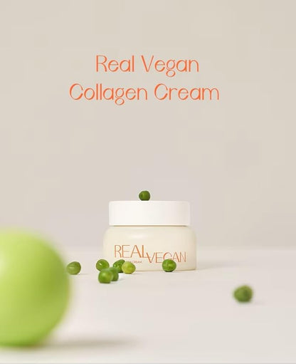 KLAVUU Real Vegan Collagen Cream - Enhances Skin Elasticity, Providing Deep Hydration to Dry Skin for a Radiant, Youthful Glow