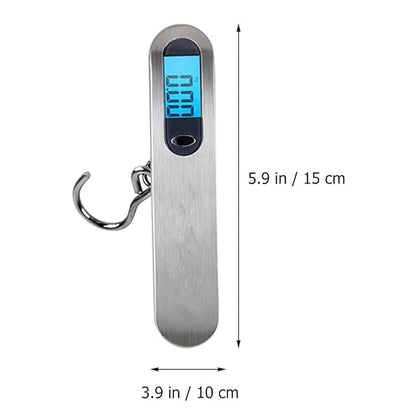 Digital Stainless Steel Luggage Scale Portable Electronic Hanging Weighing Scale with Hook for Travel Bags and Suitcases