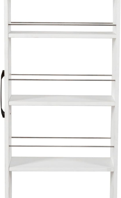 White 7-Tier Rolling Storage Cart - Slim Pull-Out Organizer Shelf with Wheels for Kitchen, Pantry, Living Room, Bathroom & Narrow Spaces (7.8" Wide)