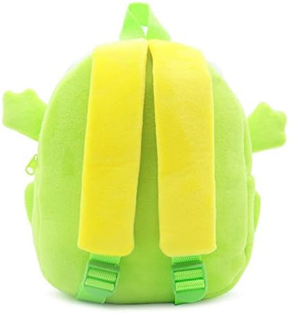 KISSOURBABY Cute Toddler Backpack Toddler Bag Plush Animal Cartoon Mini Travel Bag for Baby Girl Boy 1-4 Years(Frog)