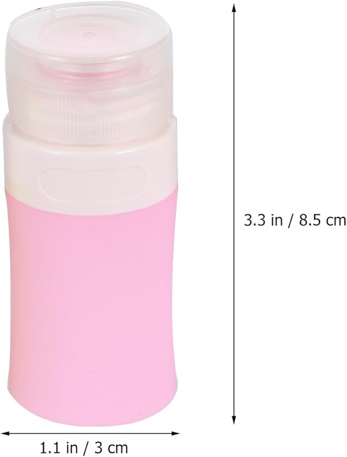 4pcs Silicone Travel Bottles Leakproof Lotion Containers Portable Cosmetic Squeeze Bottles for Travel Makeup Storage Tsa Approved Pink Green White Blue