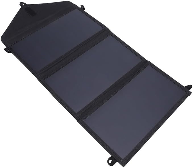 30W Foldable Solar Panel Charger, Dual USB, IP65 Waterproof Portable Solar Charger for Phone Tablet Camera Power Bank, Camping Hiking Outdoor