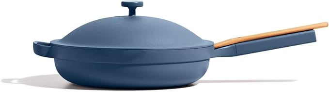 Our Place Large Always Pan | 12.5" Ceramic Pan with Modular Lid & Beechwood Spatula | Patented 10-in-1 Nonstick, Non-Toxic Cookware Made Without PFAS | Induction & Oven-Safe up to 450°F | Char