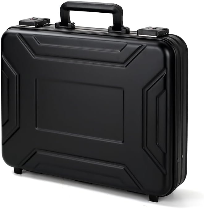 Business Aluminum Laptop Briefcase Combination Lock Lawyer Brief Case Hard Shell File Box