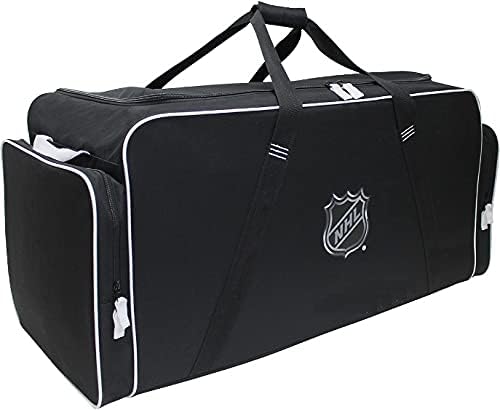 National Hockey League 37-Inch Duffel Bag – Oversized Hockey Gear Bag, NHL Large Capacity Duffel Bag for Travel, Multi-Pocket Extra Large Sports & Gym Equipment Bag