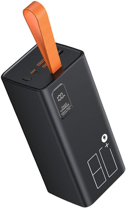 High Capacity Power Bank 80000mAh with LED Display, 30W PD & QC 3.0 Fast Charging Portable Charger, 5 Output 2 Input USB-C Battery Pack for Phone Outdoor Camping Travel Office