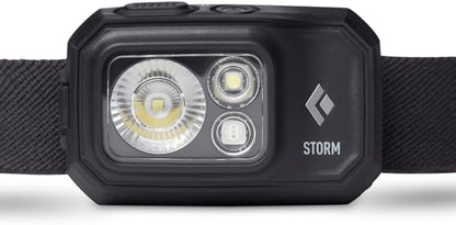 BLACK DIAMOND Storm 450 Headlamp | 450 Lumens Brightness | Waterproof & Dimmable | 3X AAA Battery Operated (Included | Camping, Hiking, Running | Black