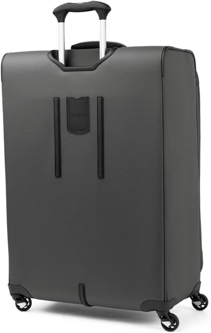 Travelpro Maxlite 5 Softside Expandable Luggage with 4 Spinner Wheels, Lightweight Suitcase, Men and Women, Shadow Grey, Checked-Large 29-Inch