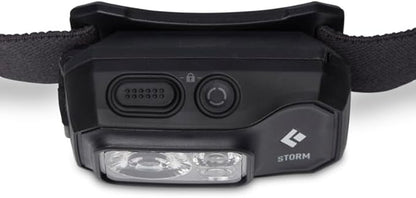 BLACK DIAMOND Storm 450 Headlamp | 450 Lumens Brightness | Waterproof & Dimmable | 3X AAA Battery Operated (Included | Camping, Hiking, Running | Black