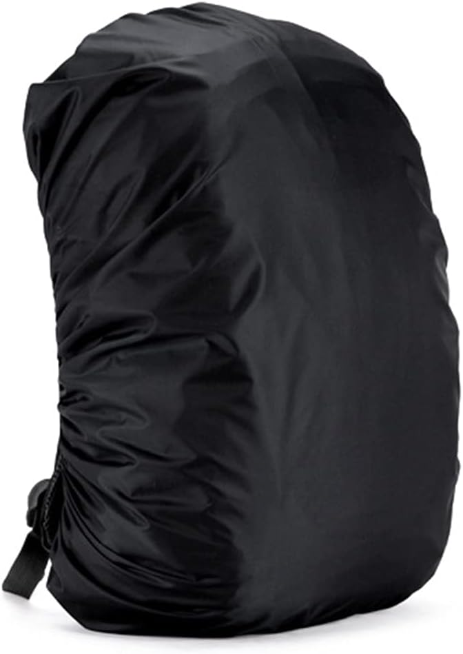 Silfrae Waterproof Rucksack Cover Backpack Rain Cover 30L-100L for Travel Climbing Hiking (Black, 40L-50L)