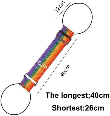 Multi Use Strong Adjustable Luggage Connector Straps, Luggage Straps for Suitcases, Elastic Rope,Adjustable Buckle, Waterproof and Wear-Resistant, Packing Tips for Travel (2*Green)