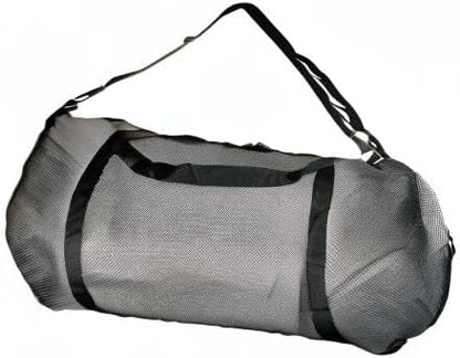 Kraken Aquatics Mesh Duffle Bag with Shoulder Strap | Large Dive Bag for Scuba Diving Gear, Snorkeling, Freediving, Spearfishing, Swimming & Beach | Heavy-Duty Mesh Duffel Bag for Quick Drying