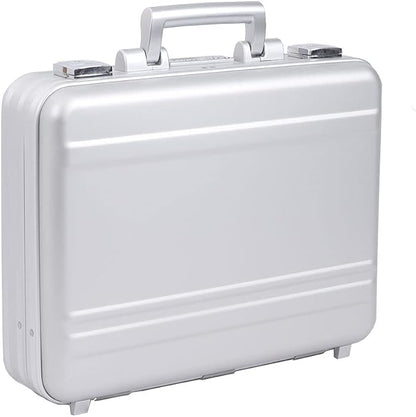 Small Briefcase 14.5X4.5X10.6 Inch Combination TSA Lock Metal Briefcase Aluminum Cash Case IPAD 14 Inch Notebook Case