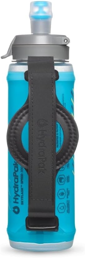 HydraPak SkyFlask Speed - Collapsible Handheld Running Water Bottle (350ml, 500ml, 500ml Insulated) - Adjustable Strap, Lightweight, Spill-Proof Cap